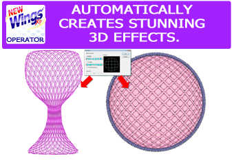 Wings XP Operator Software-3D effect