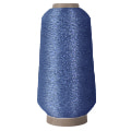 Metallic Chenille Yarn - Royal Blue: 1000 meters