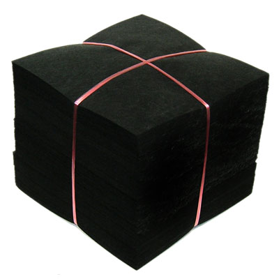 black medium cutaway backing